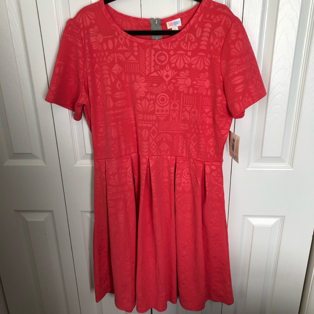 Lularoe Amelia Dress With Embossed Design